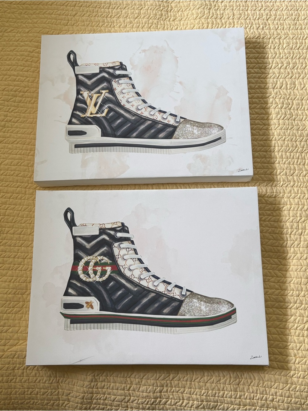 High-Top Fashion Sneakers canvas